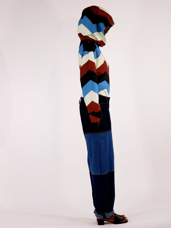 Body BODYHOODIE à capuche, print exclusif en chevrons signature - Sakina M'sa