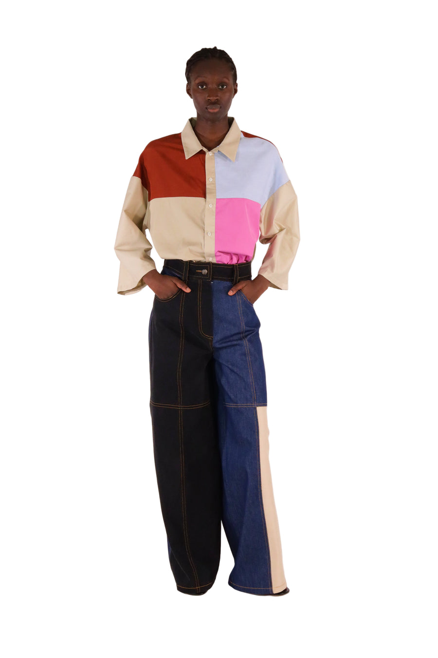 Chemise homme upcyclée CEDRIC - Sakina M'sa