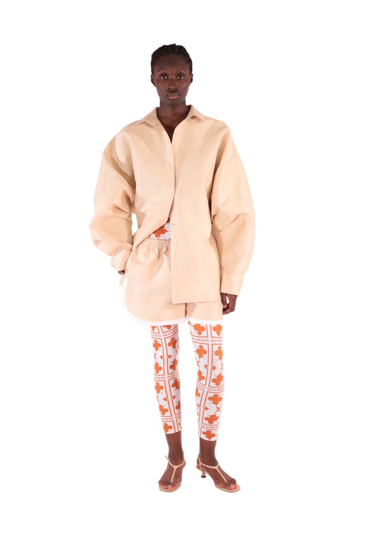 Chemise oversize CLEMENTINE beige - Sakina M'sa