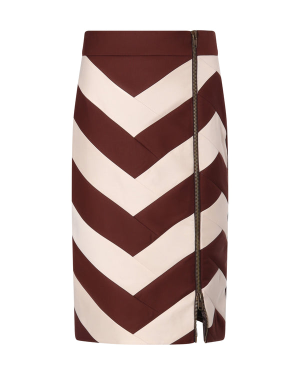 Jupe crayon JULIETTE tissu chevrons - Sakina M'sa