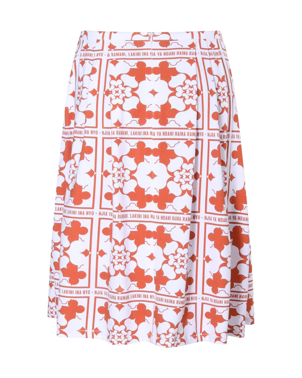 Jupe plissée JANE print chiromani signature - Sakina M'sa