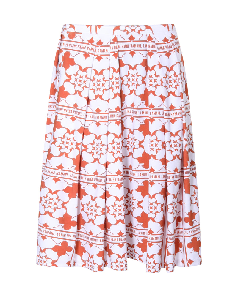 Jupe plissée JANE print chiromani signature - Sakina M'sa