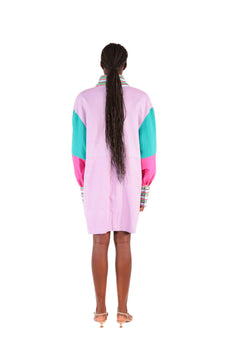 Robe droite patchwork REBECCA - Sakina M'sa