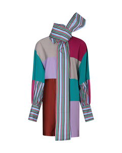 Robe droite patchwork REBECCA - Sakina M'sa