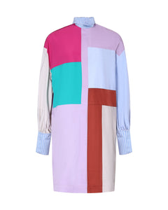 Robe droite patchwork ROMANE - Sakina M'sa