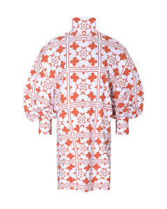 Robe droite ROMANE print chiromani signature - Sakina M'sa