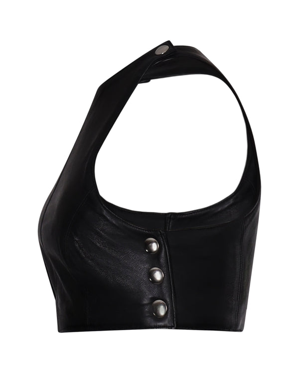 Top TIGA cuir - Sakina M'sa