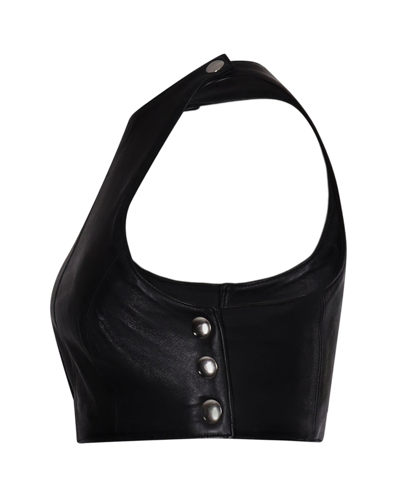 Top TIGA cuir - Sakina M'sa