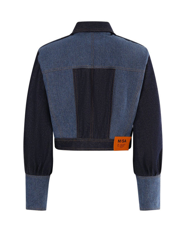 Veste courte VANIA en jean upcyclés - Sakina M'sa