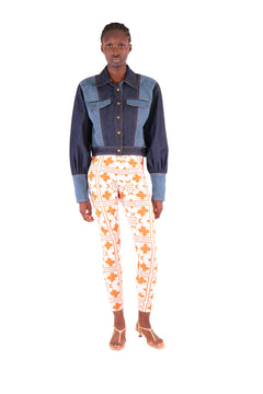 Veste courte VANIA en jean upcyclés - Sakina M'sa